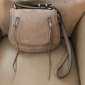 Rebecca Minkoff Vanity Saddle Bag Sandstone Suede